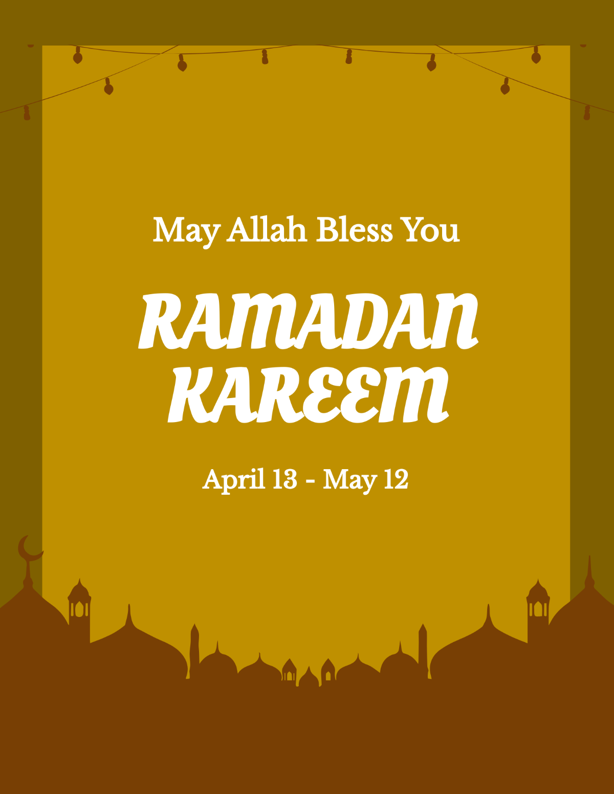 Free Ramadan Kareem Flyer Template