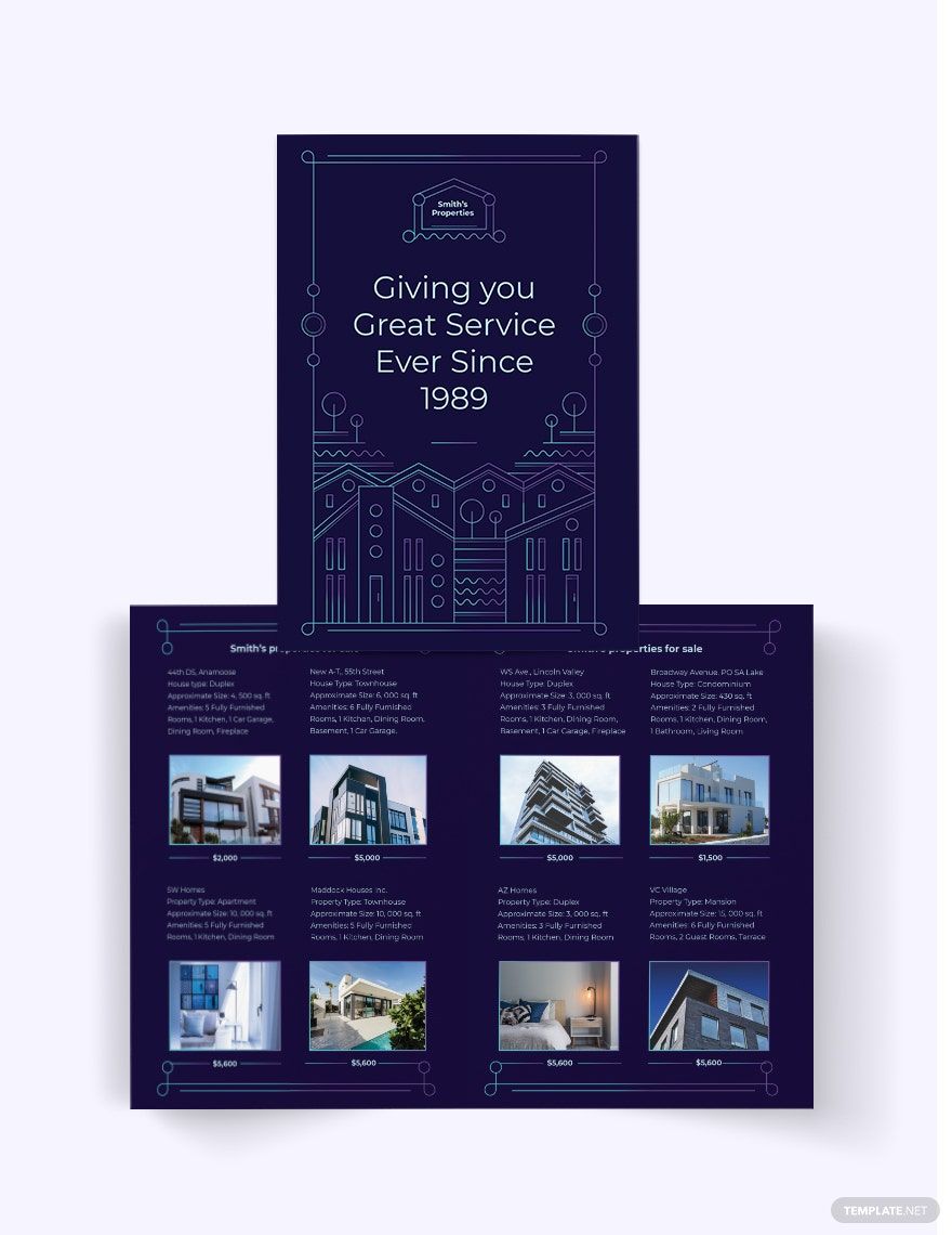 For Sale by Owner Bi-Fold Brochure Template