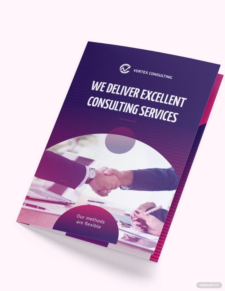 Consulting Services Bi-Fold Brochure Template
