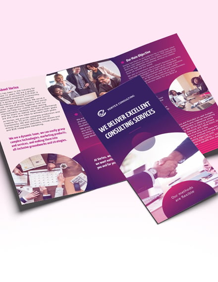 Sample Consulting Services Tri Fold Brochure