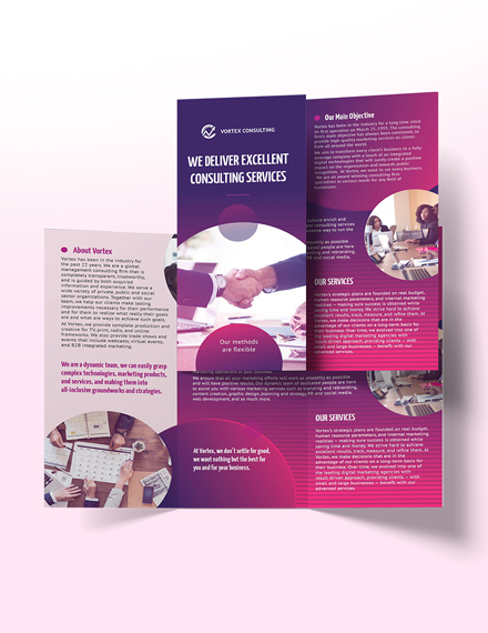 Edit Consulting Services Tri Fold Brochure