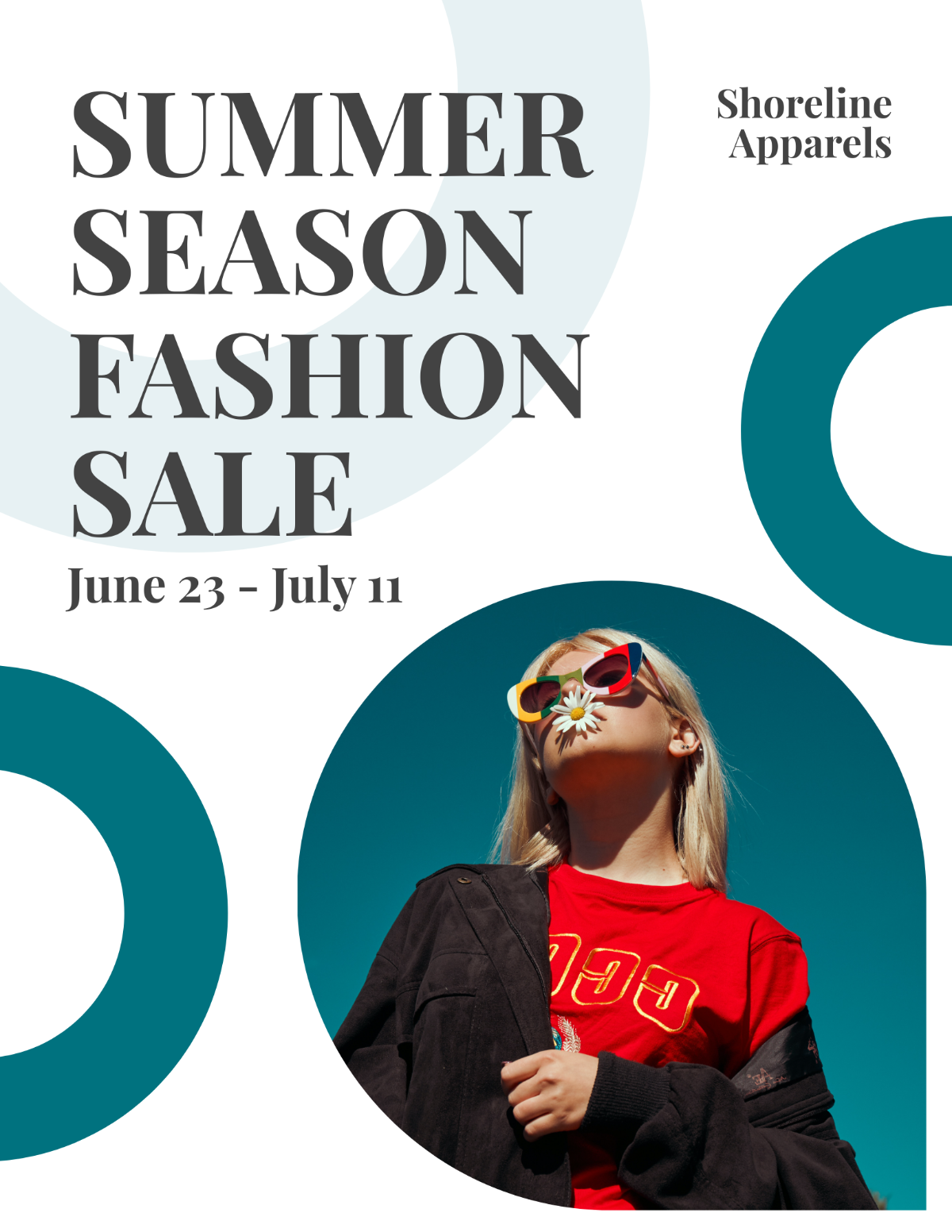 Summer Fashion Sale Flyer Template - Edit Online & Download