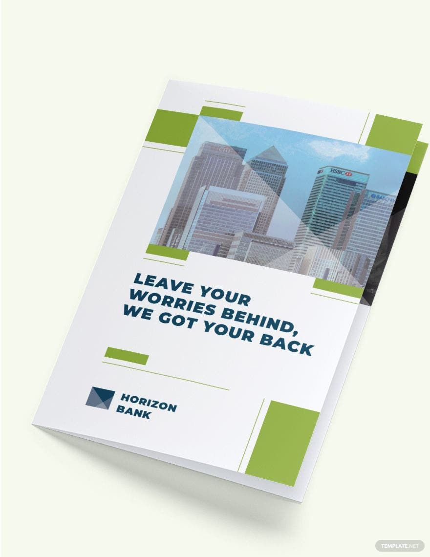 Banking Bi-Fold Brochure Template