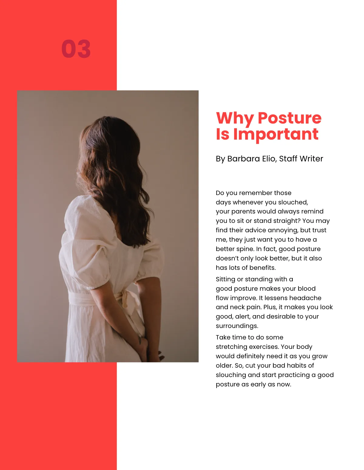 Free Minimalist Layout Magazine Template to Edit Online