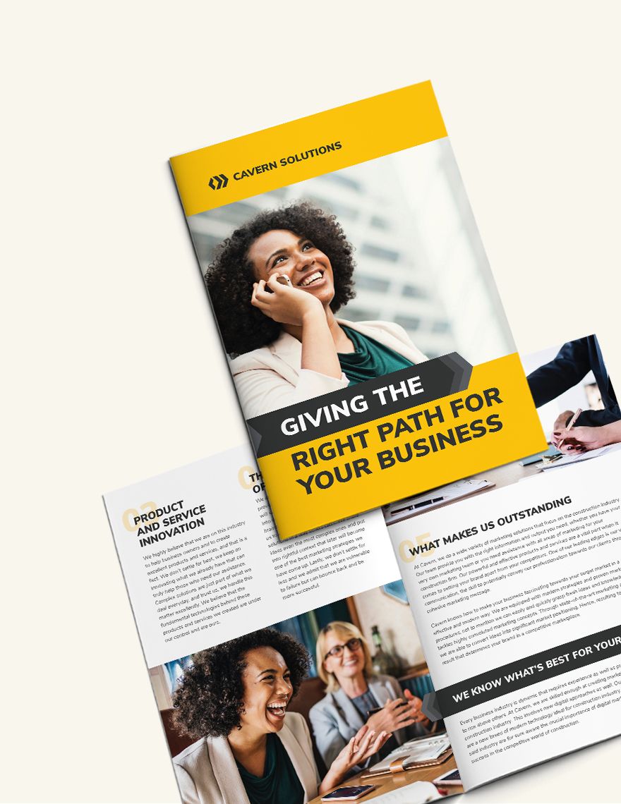 Business Analyst Bi-Fold Brochure Template