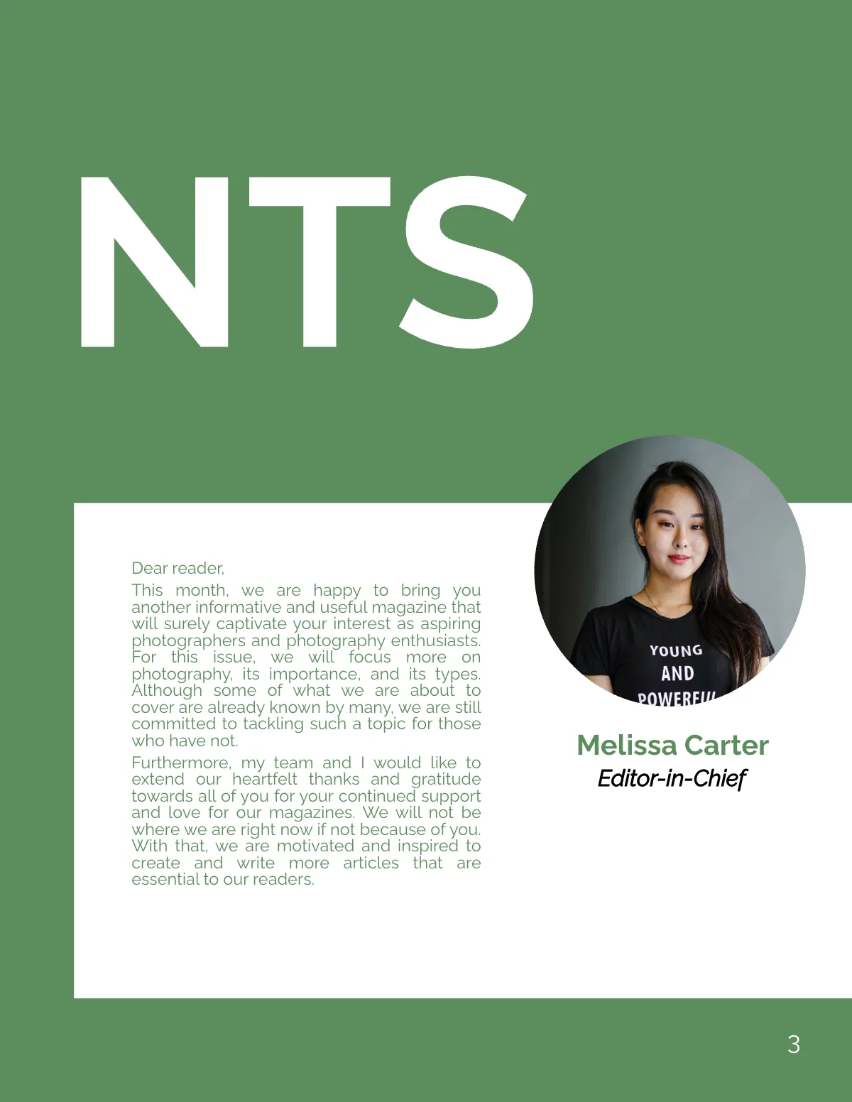 Free Minimalist Photography Magazine Template to Edit Online