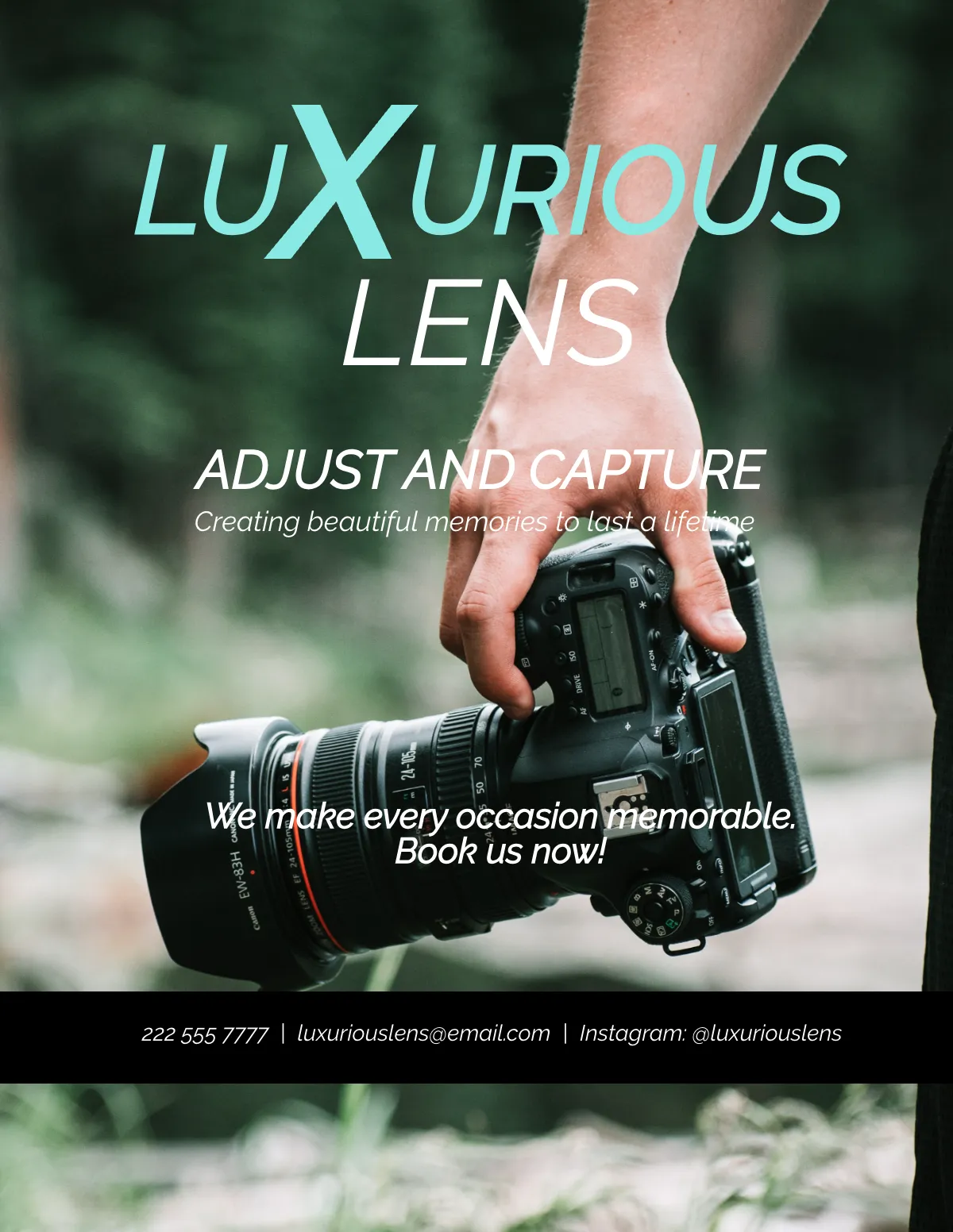 Free Minimalist Photography Magazine Template to Edit Online