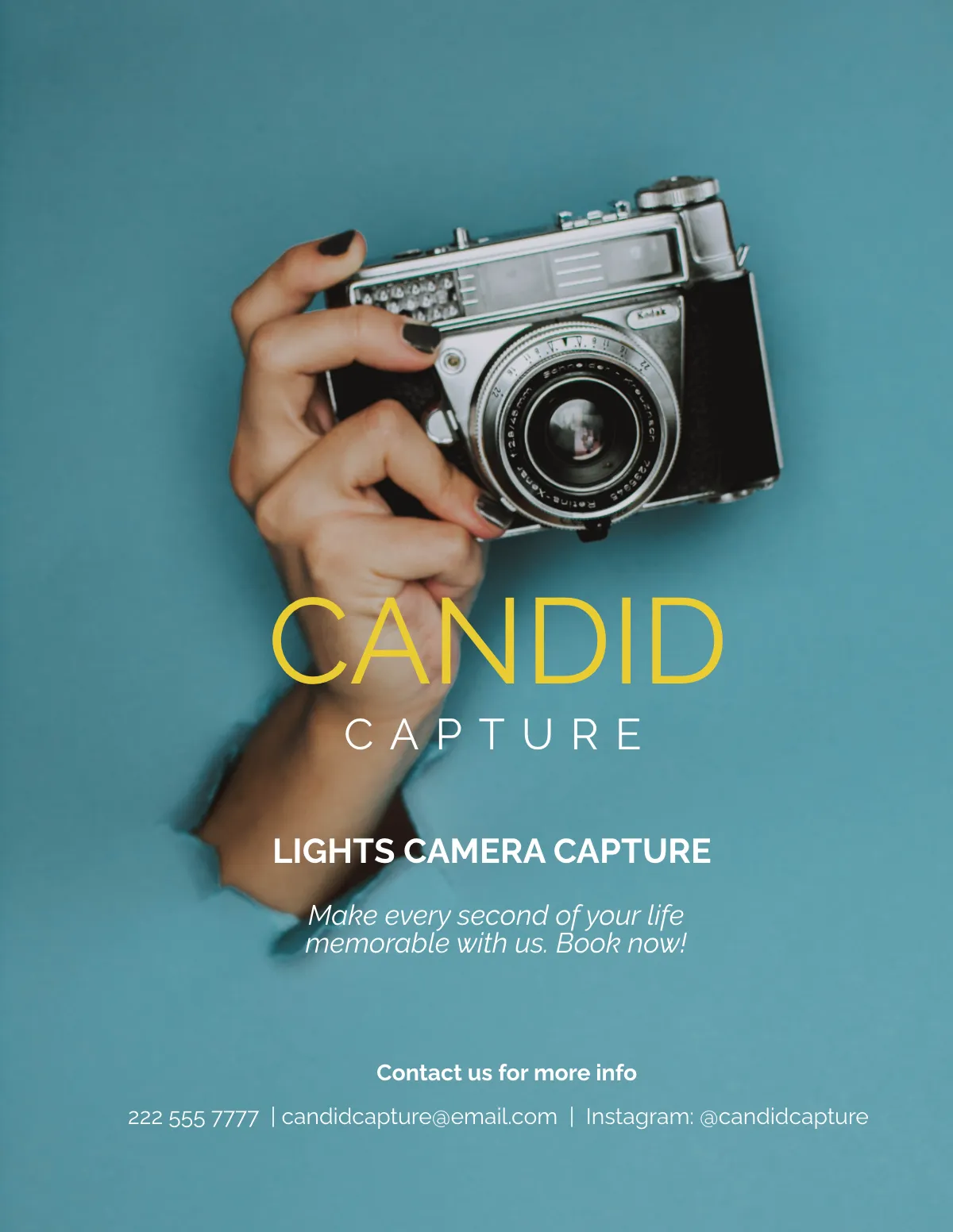 Free Minimalist Photography Magazine Template to Edit Online