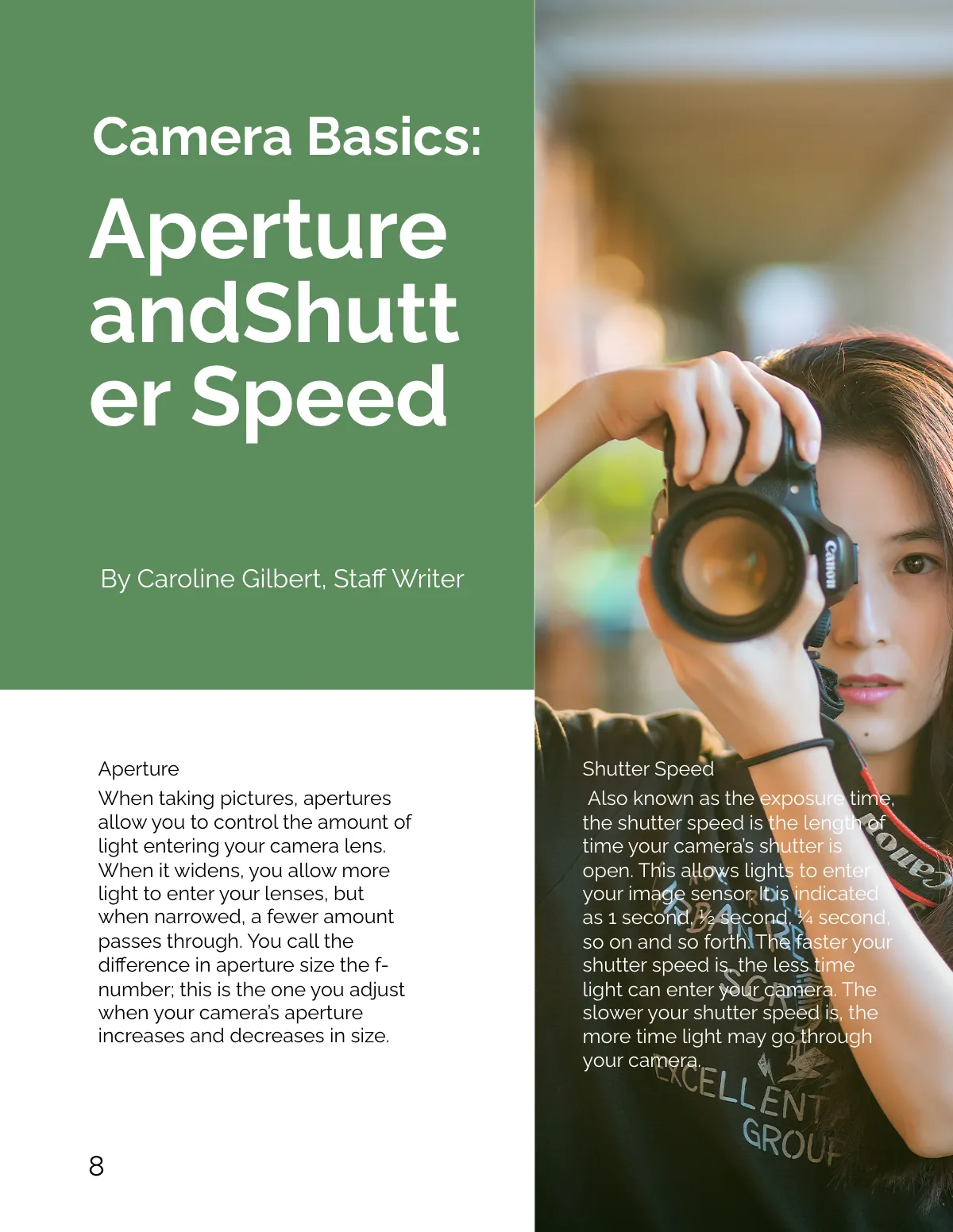 Free Minimalist Photography Magazine Template to Edit Online