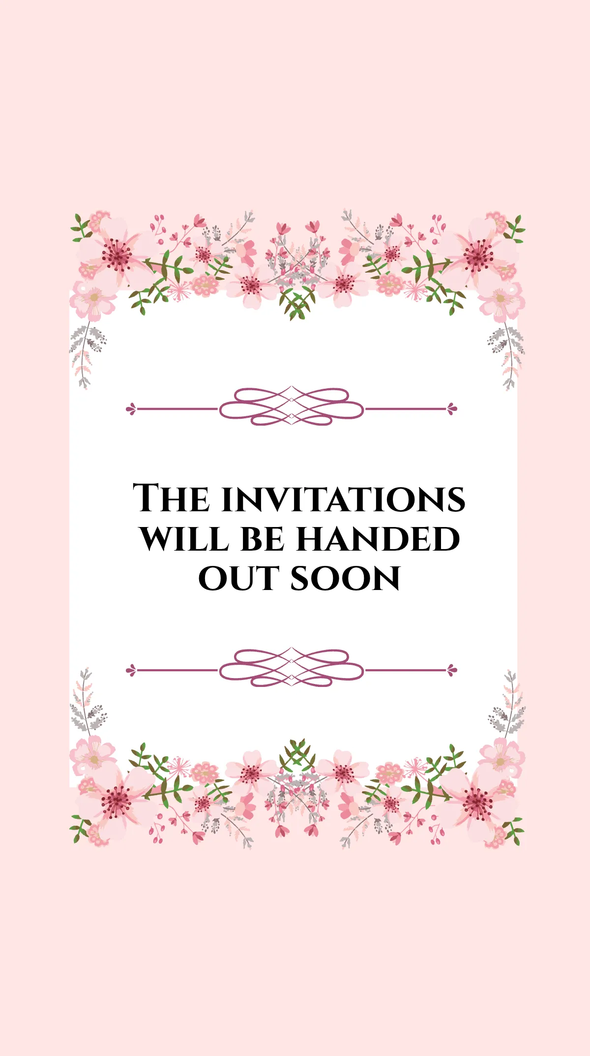 Free Wedding Announcement Instagram Story Template to Edit Online