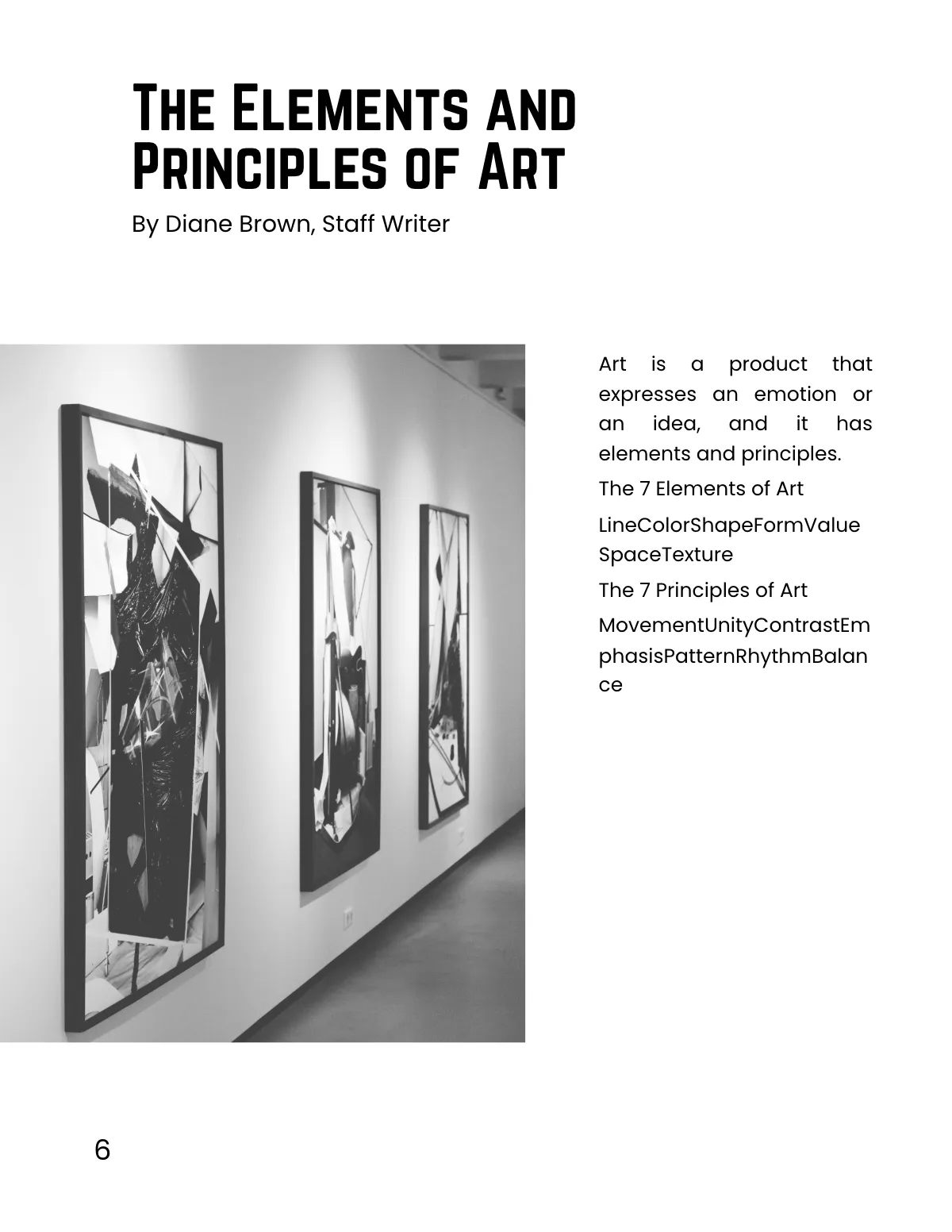 Free Black and White Minimalist Magazine Template to Edit Online