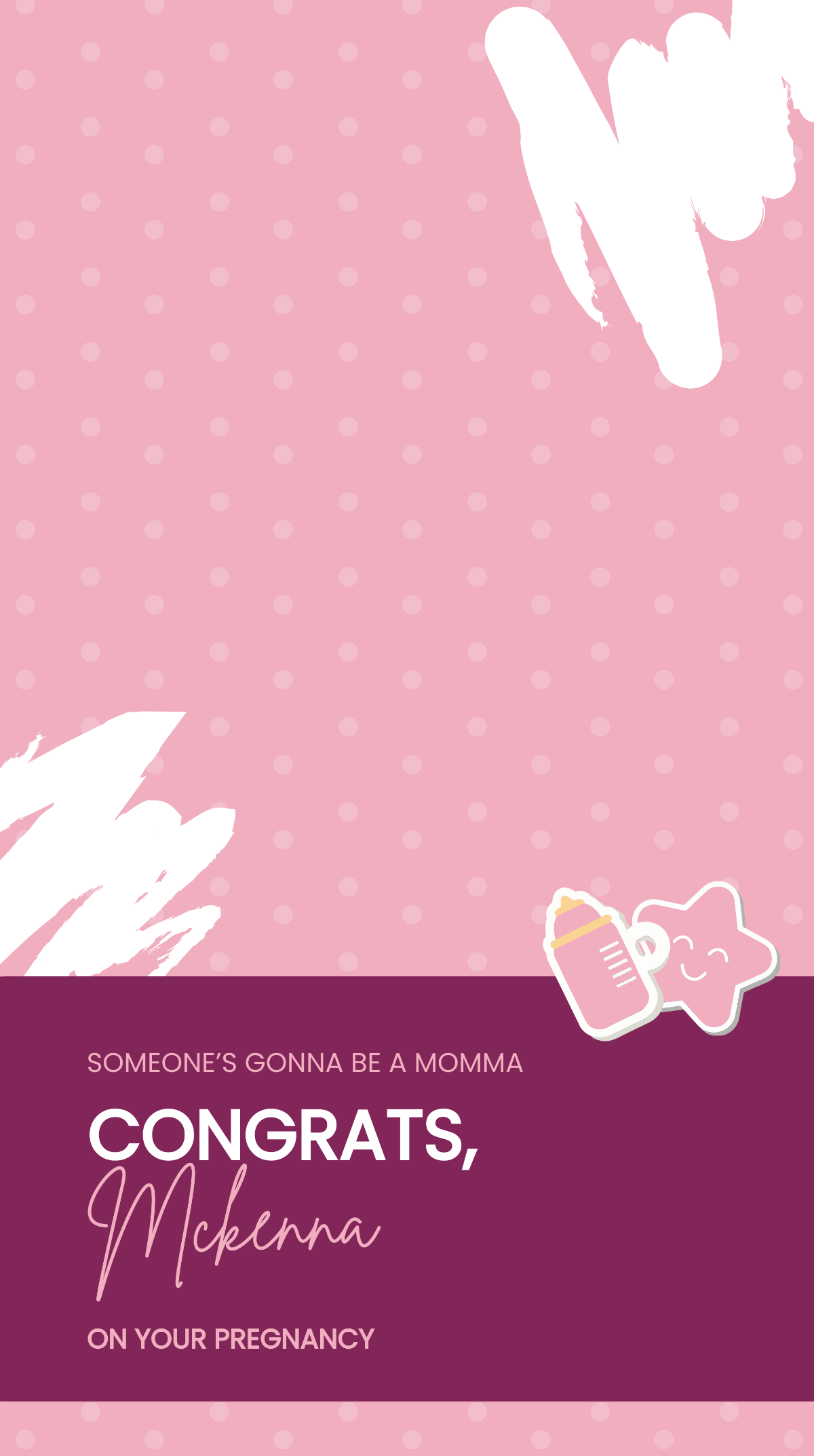 Free Pregnancy Announcement Snapchat Geofilter Template