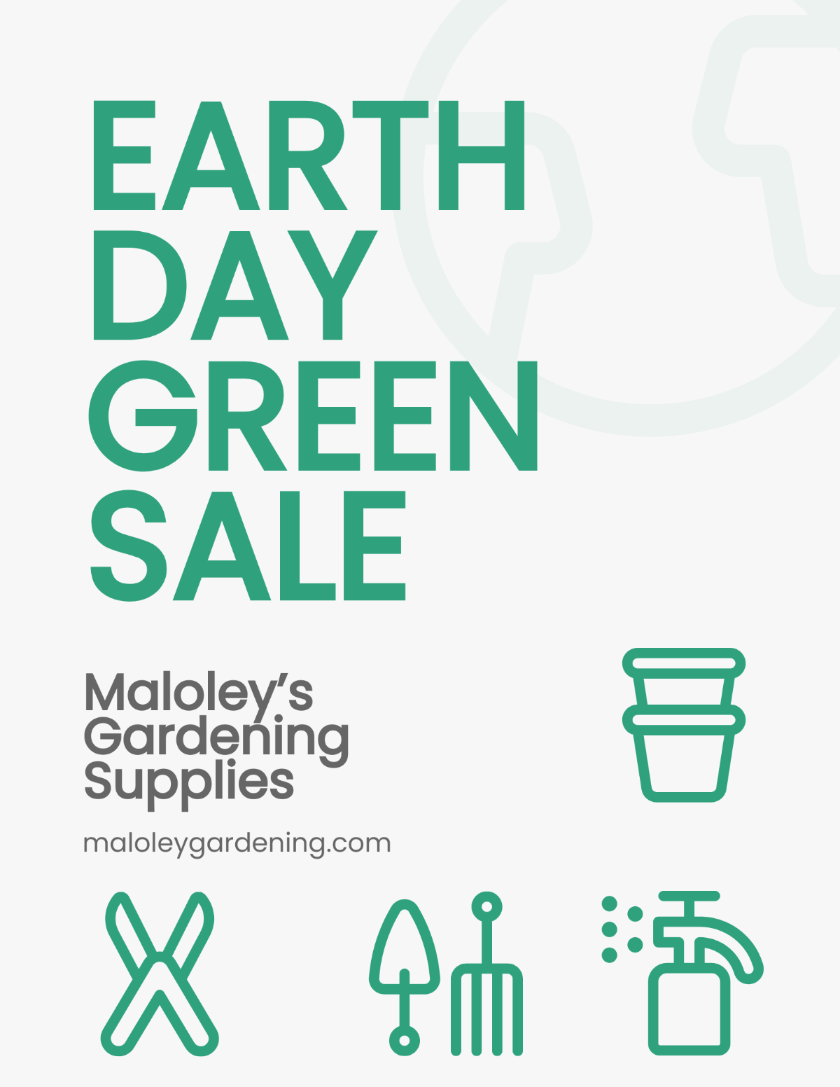 Earth Day Sale Flyer Template
