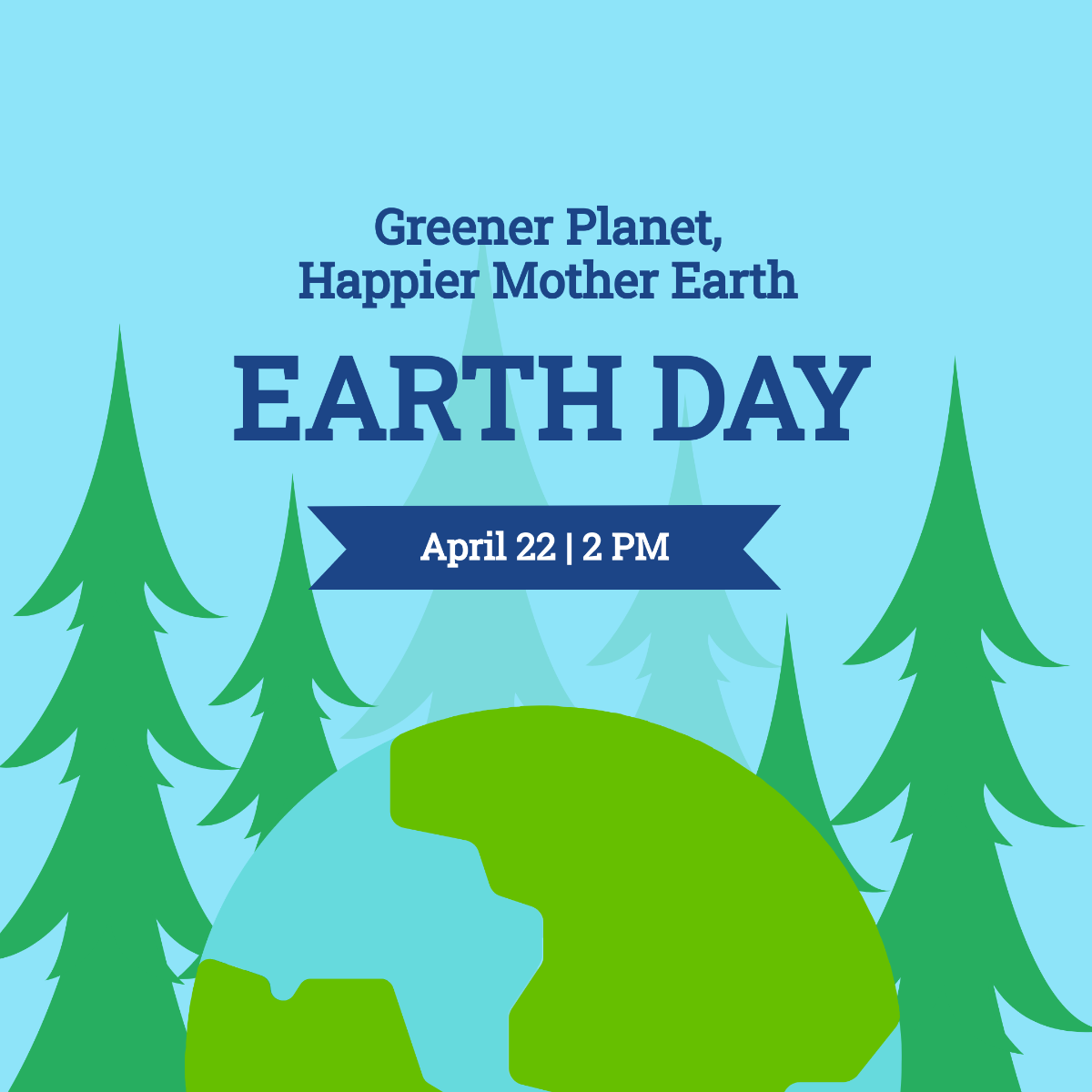 Earth Day Ad Instagram Post Template