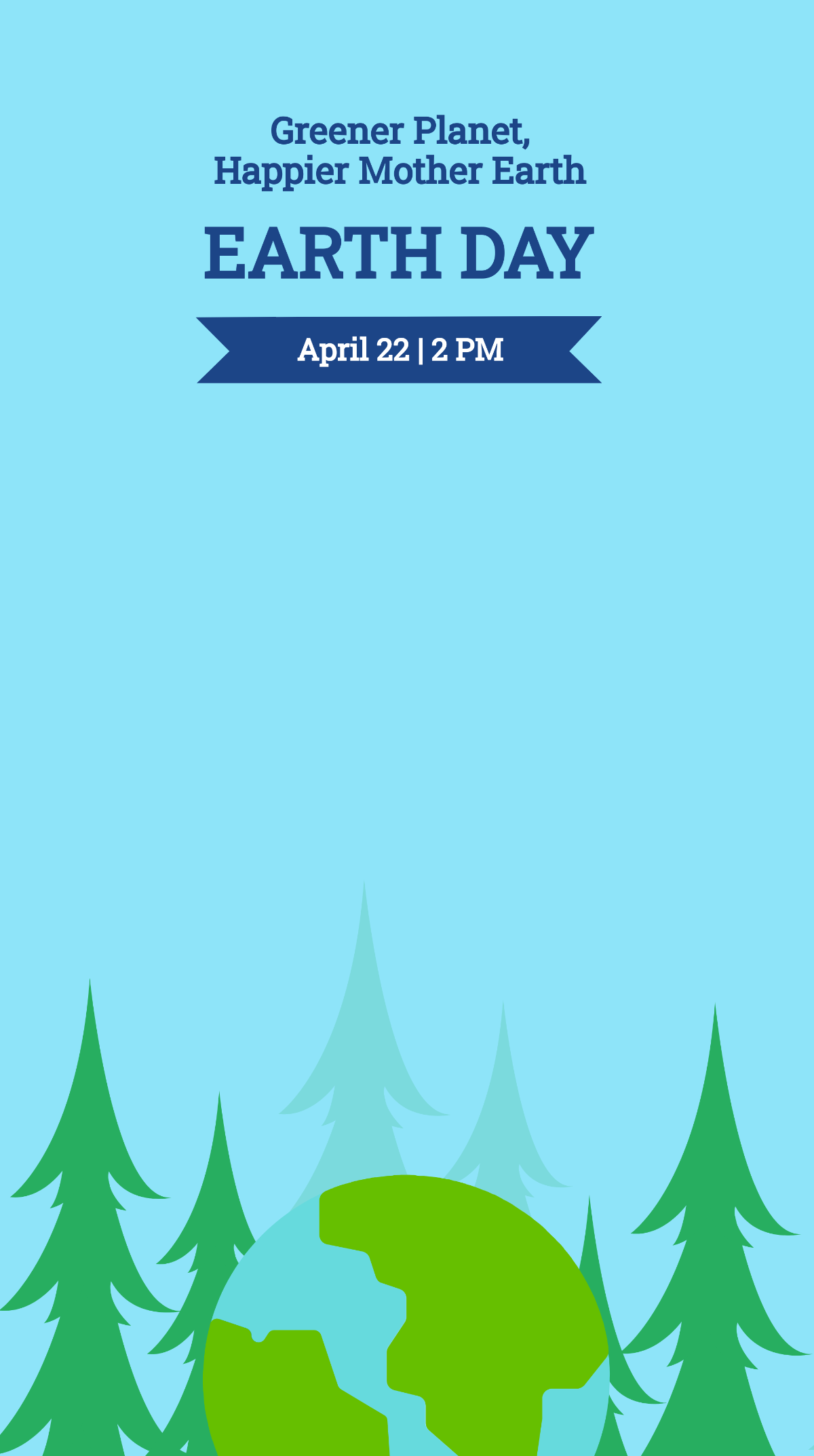 Earth Day Ad Snapchat Geofilter Template