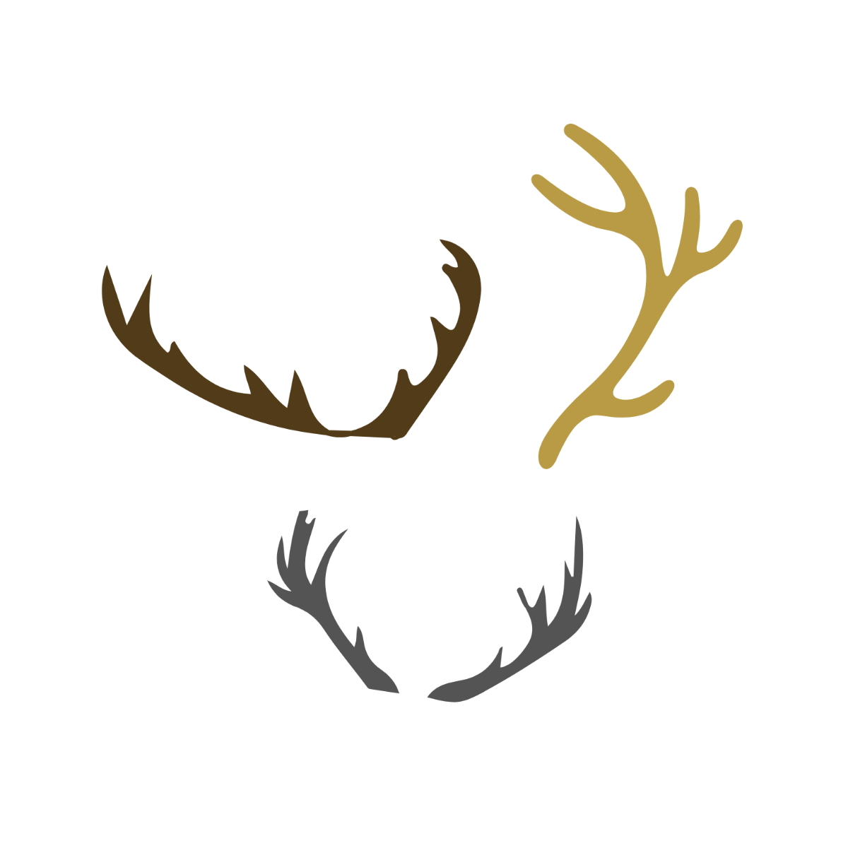Deer Horn Clipart Template