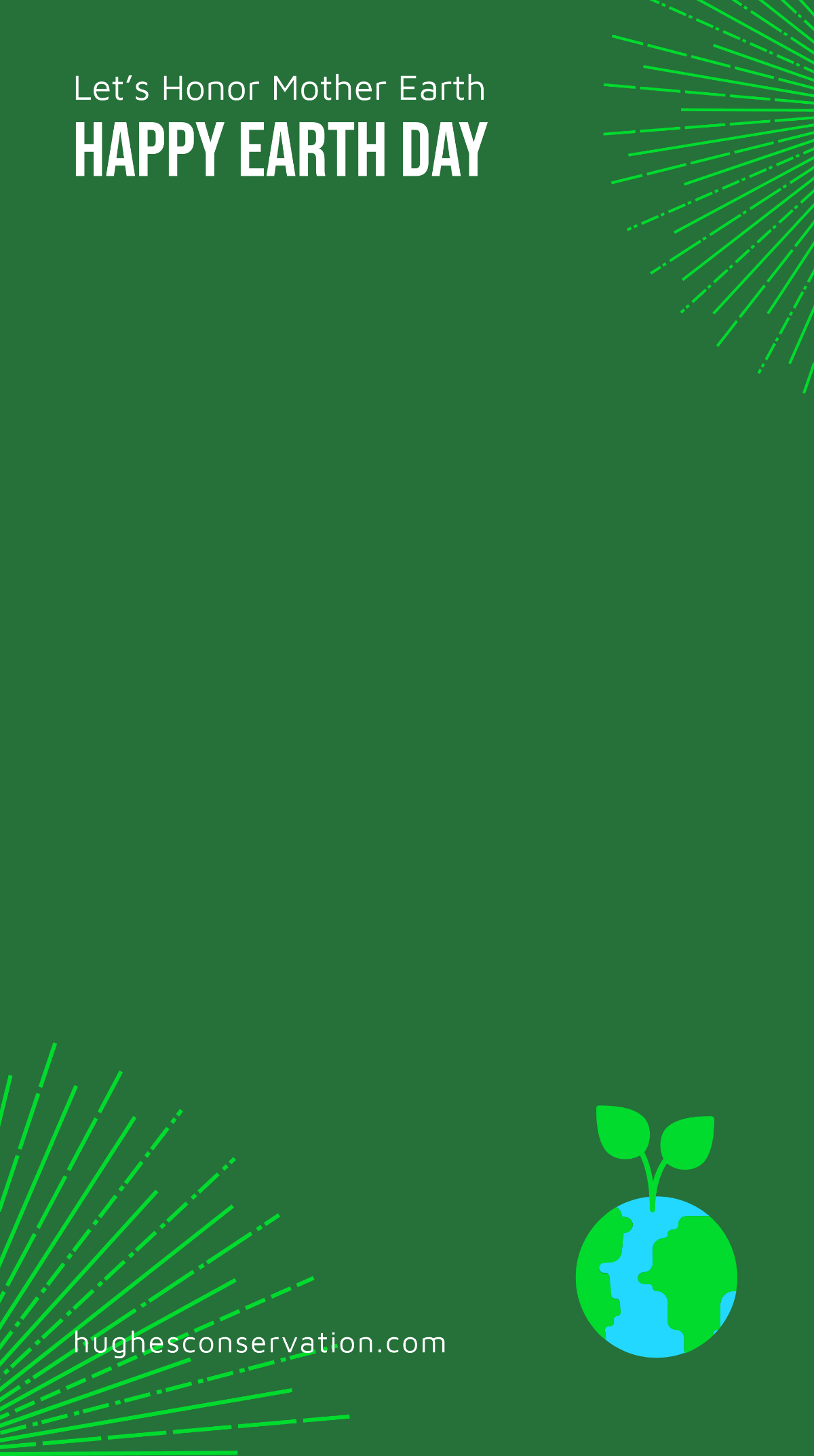 Happy Earth Day Snapchat Geofilter Template
