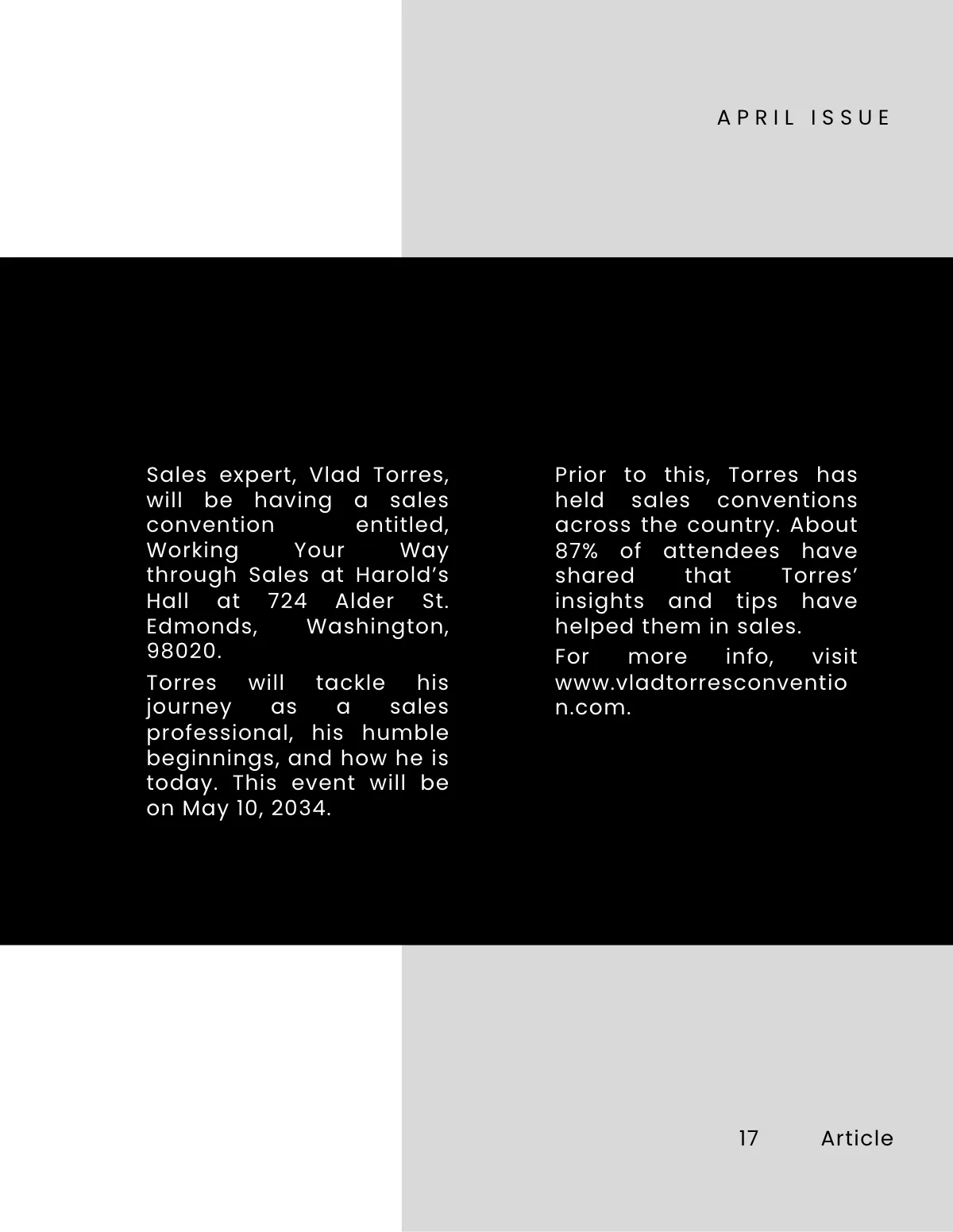 Free Professional Sales Magazine Template to Edit Online