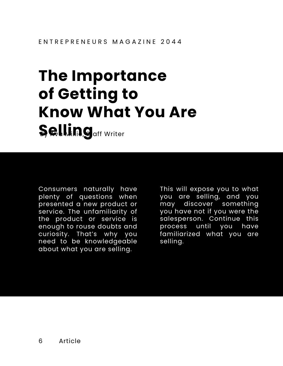 Free Professional Sales Magazine Template to Edit Online