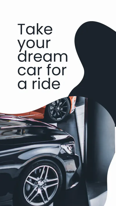 Free Luxury Car Rental Instagram Story Template to Edit Online