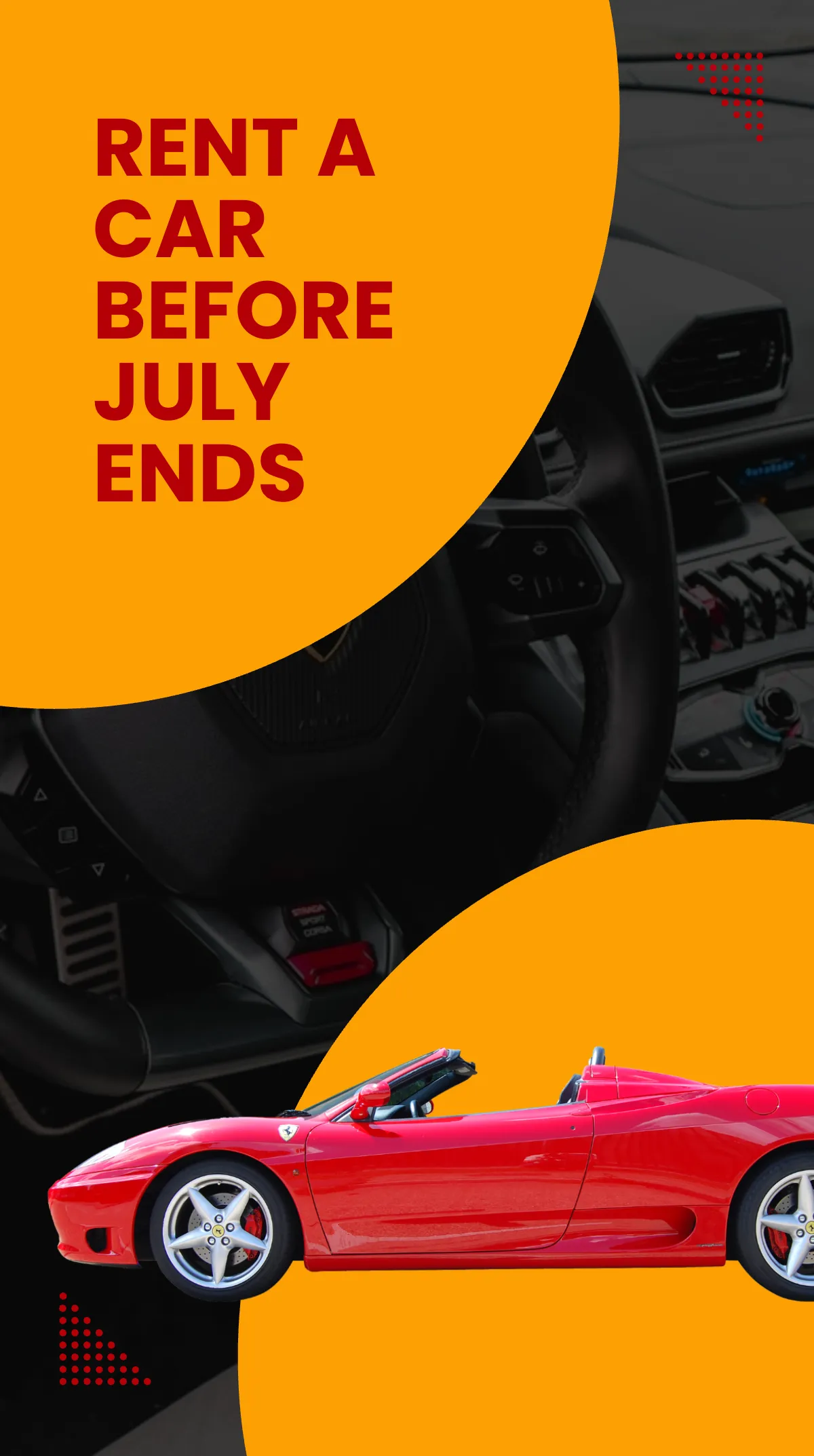 Free Car Rental Promotion Instagram Story Template to Edit Online