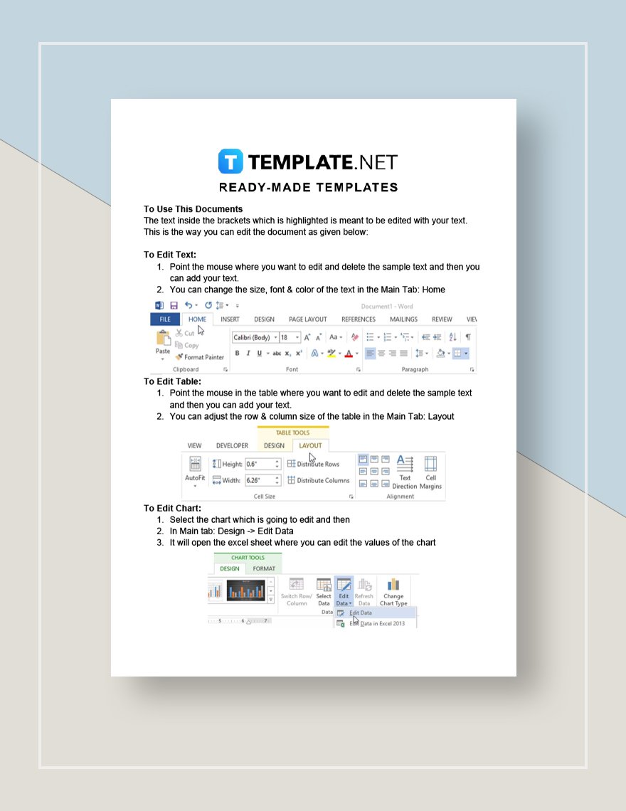 Task Sheet Template