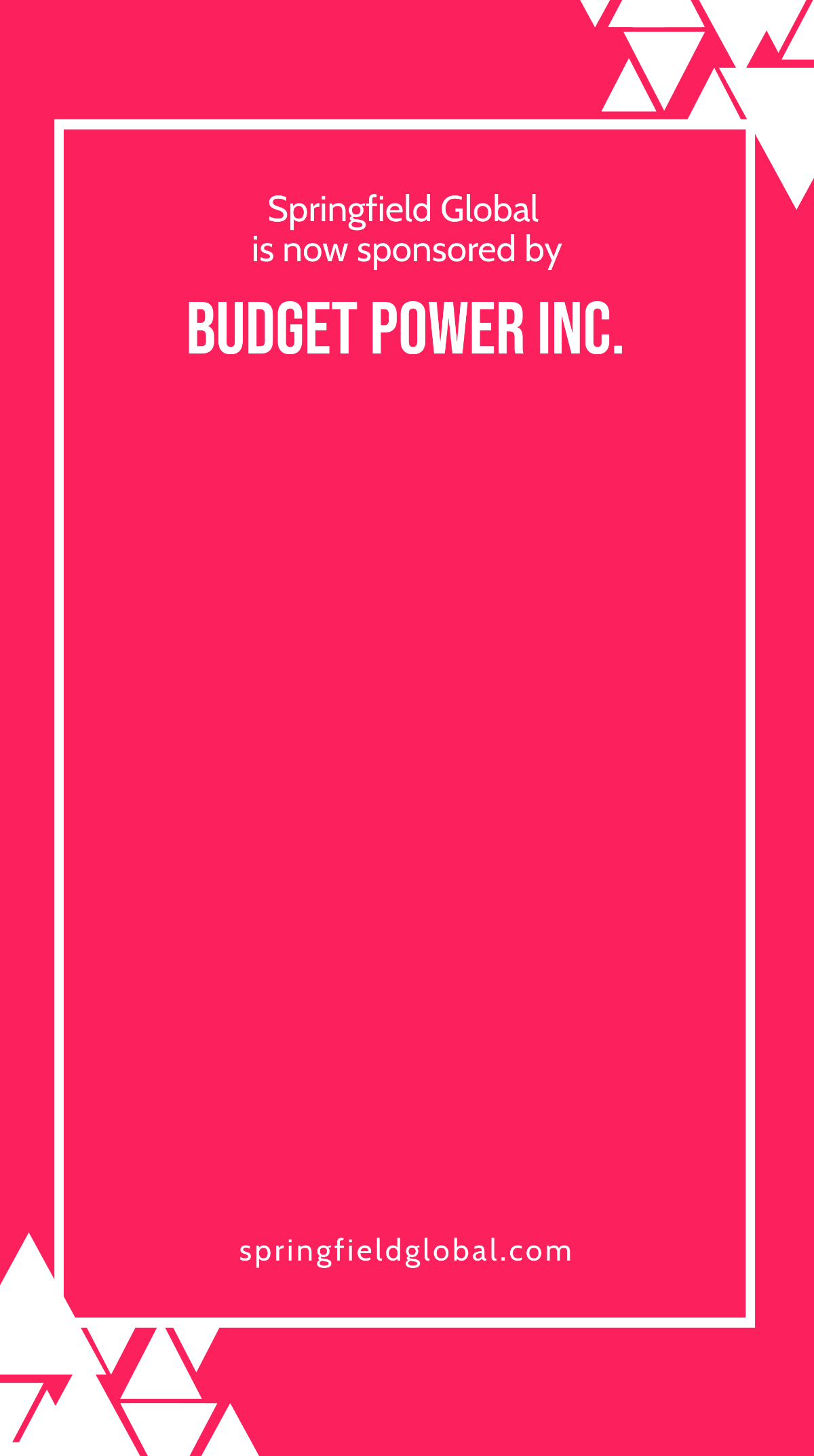 Sponsorship Announcement Snapchat Geofilter Template