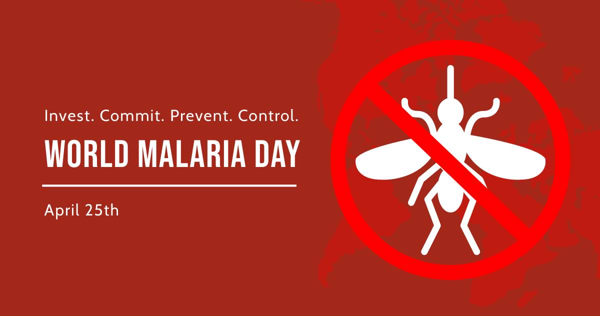 Free World Malaria Day Facebook Post Template