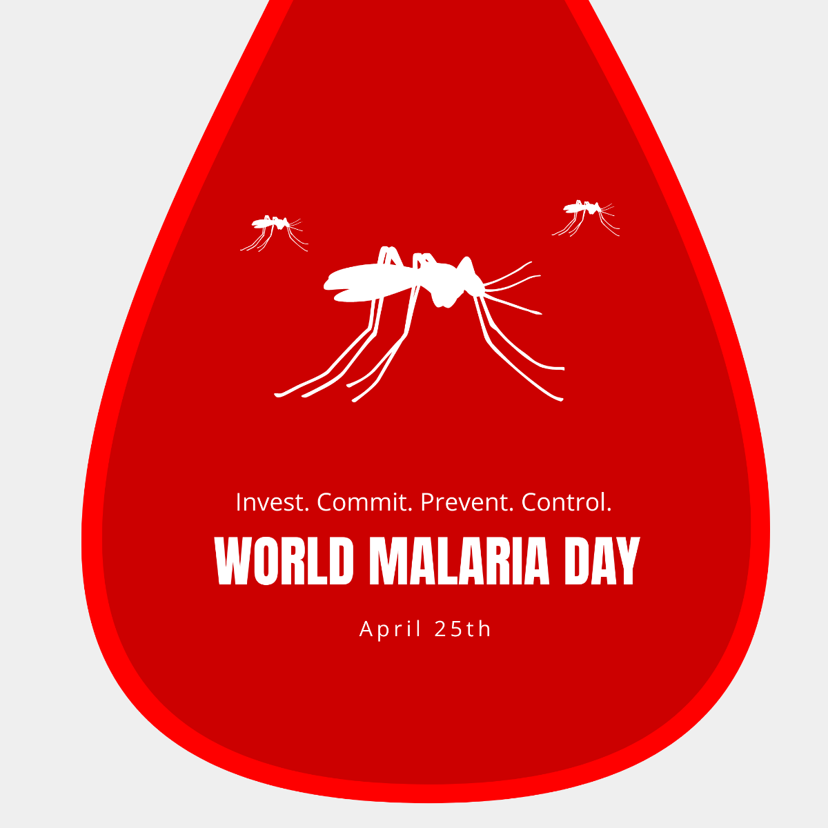 Free World Malaria Day Instagram Post Template