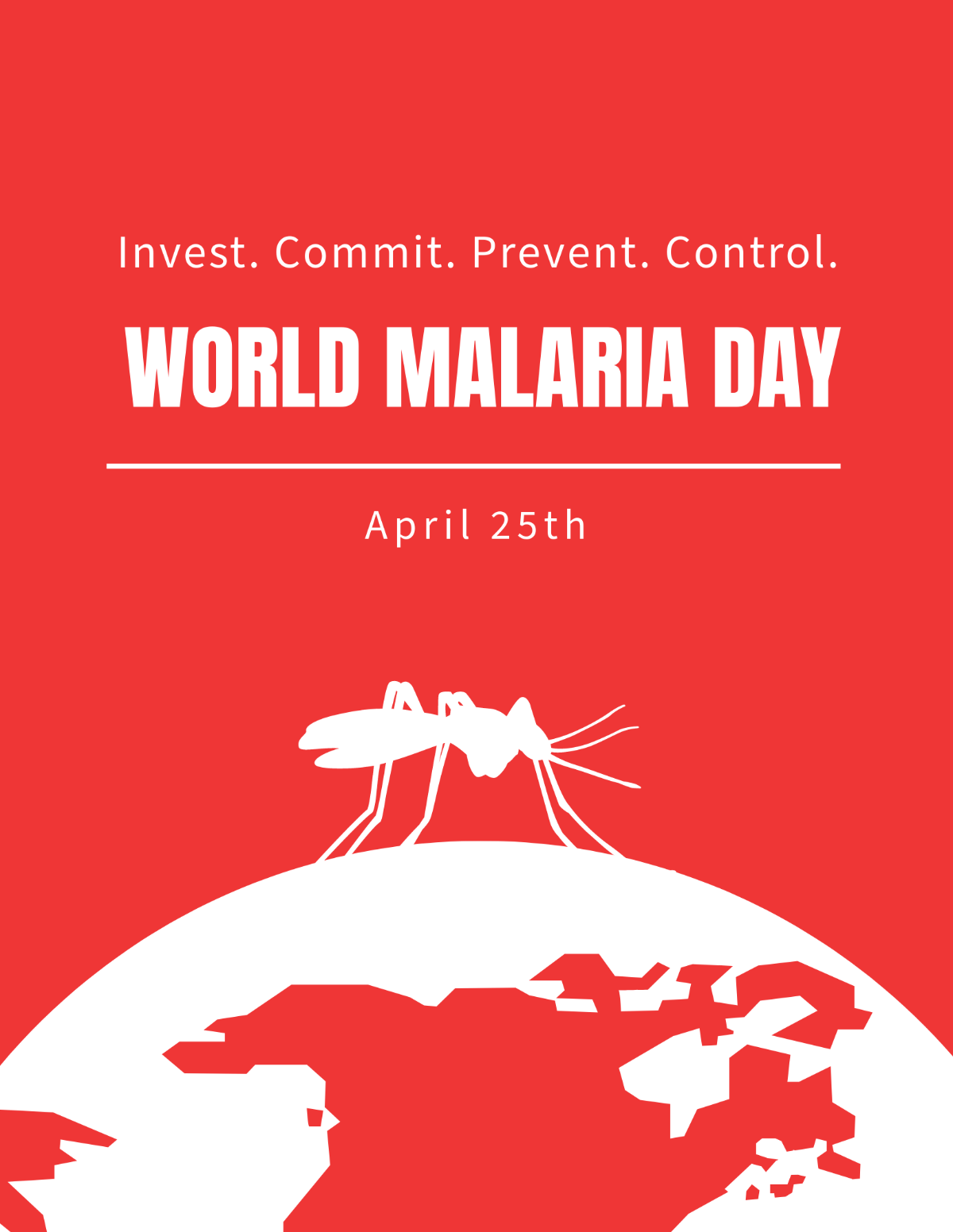 Free World Malaria Day Flyer Template