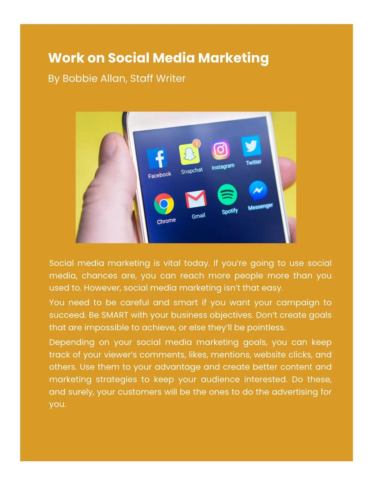 Free Creative Small Business Magazine Template to Edit Online