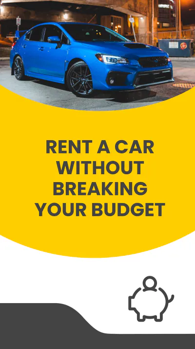 Free Budget Car Rental Instagram Story Template to Edit Online
