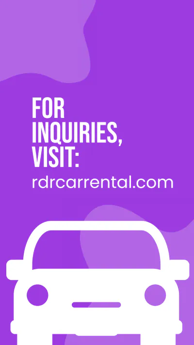 Free Simple Car Rental Instagram Story Template to Edit Online