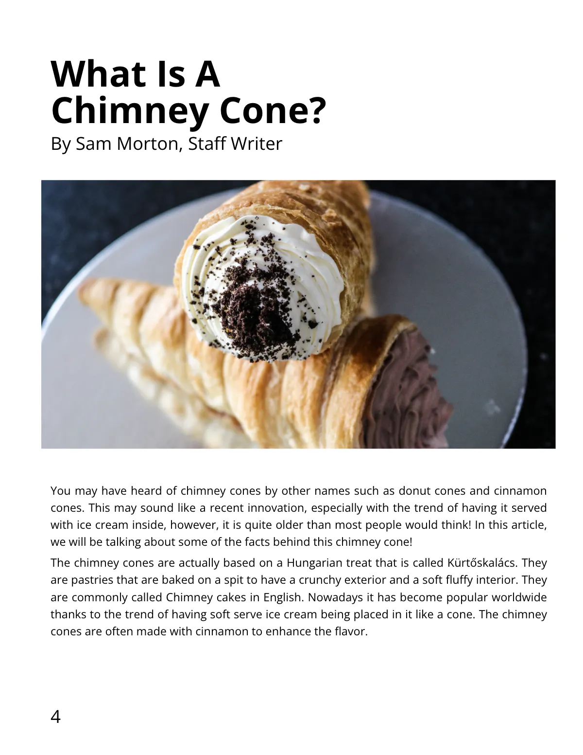 Free Simple Cooking Magazine Template to Edit Online