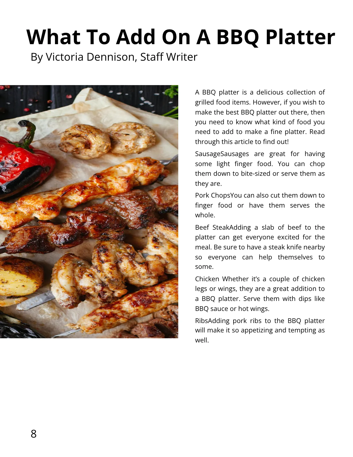 Free Simple Cooking Magazine Template to Edit Online