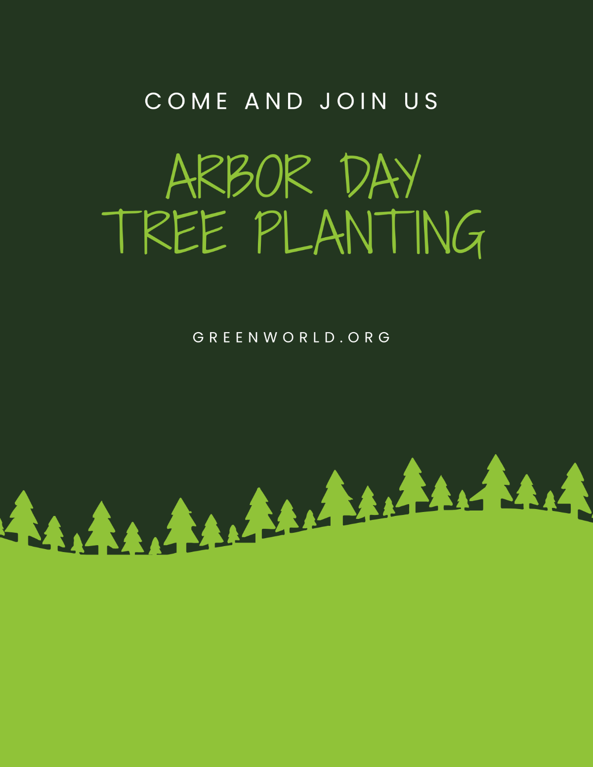 Arbor Day Event Flyer Template - Edit Online & Download