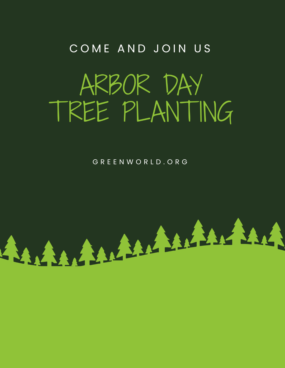 Arbor Day Event Flyer Template