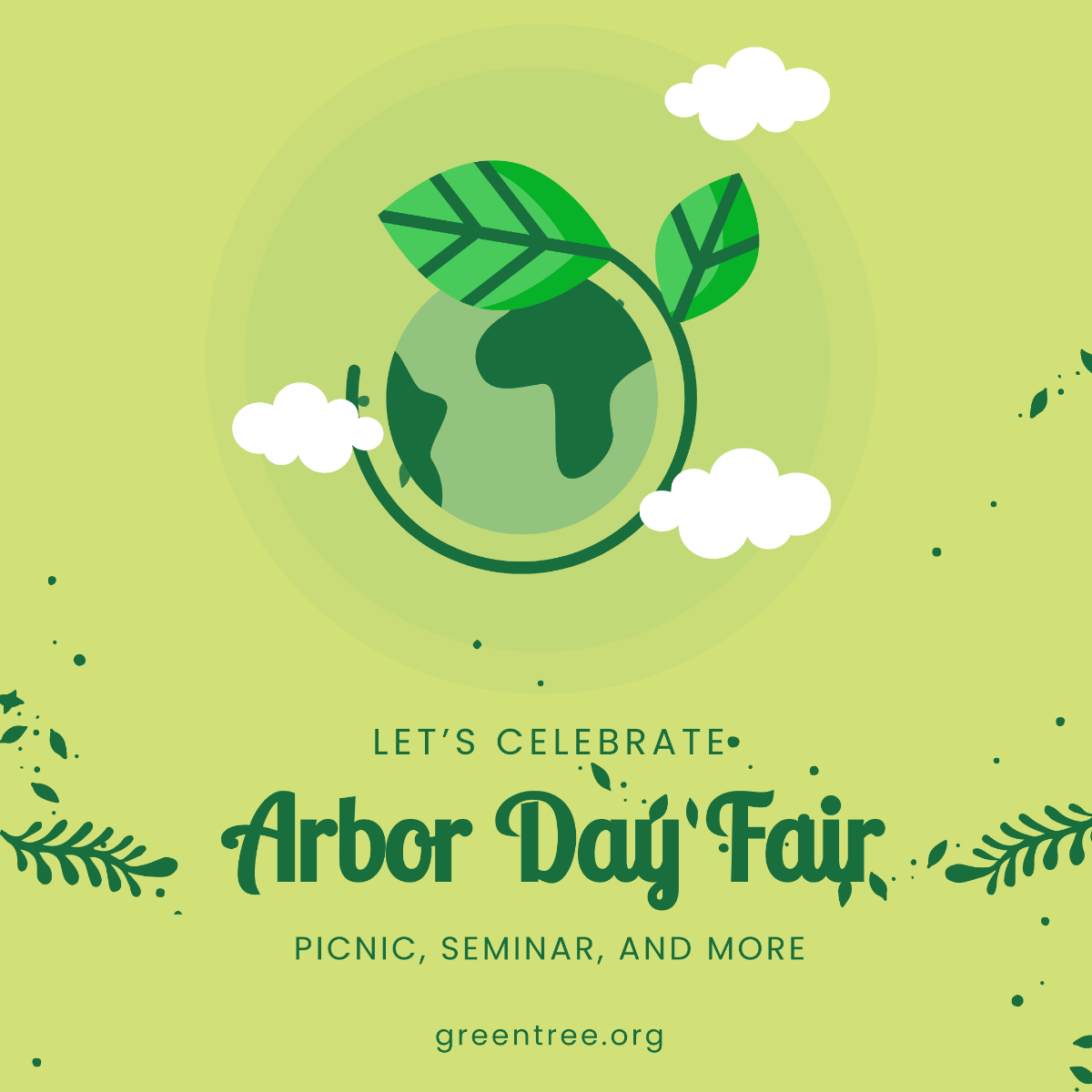 Arbor Day Celebration Instagram Post Template