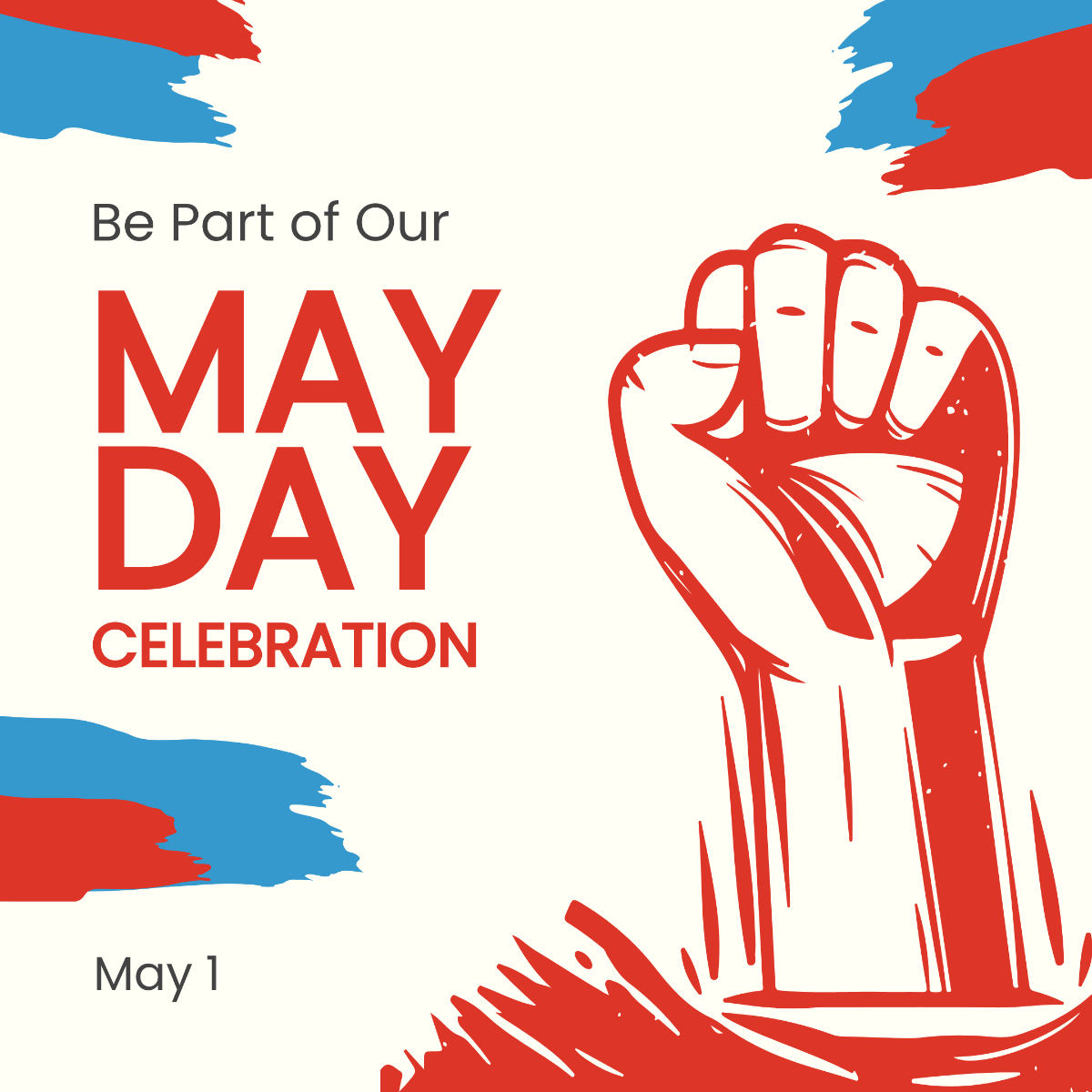 May Day Event Instagram Post Template