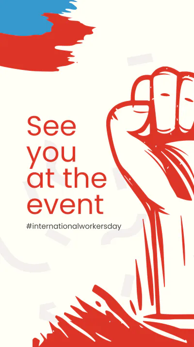 Free May Day Event Instagram Story Template to Edit Online