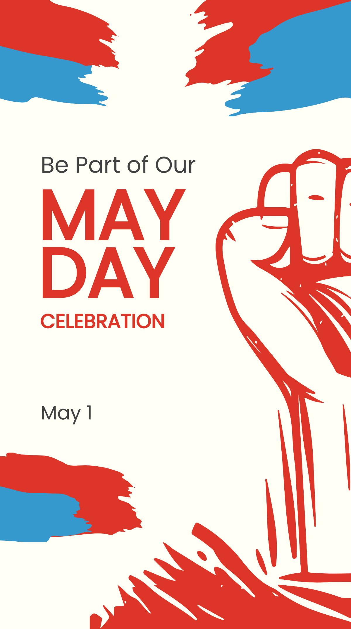 Free May Day Event Instagram Story Template
