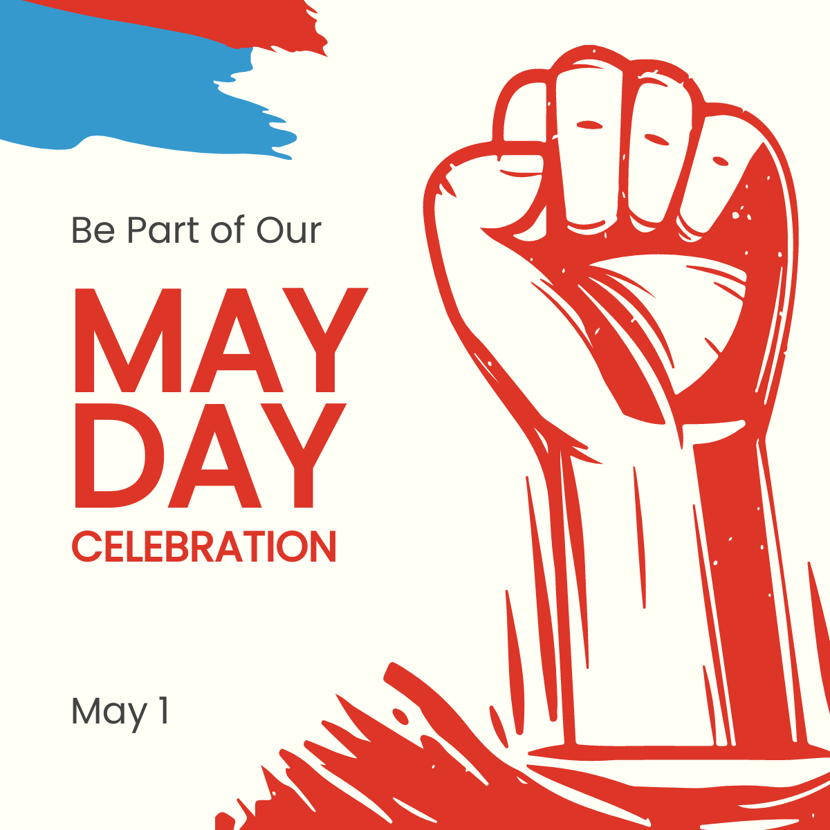 May Day Event Linkedin Post Template