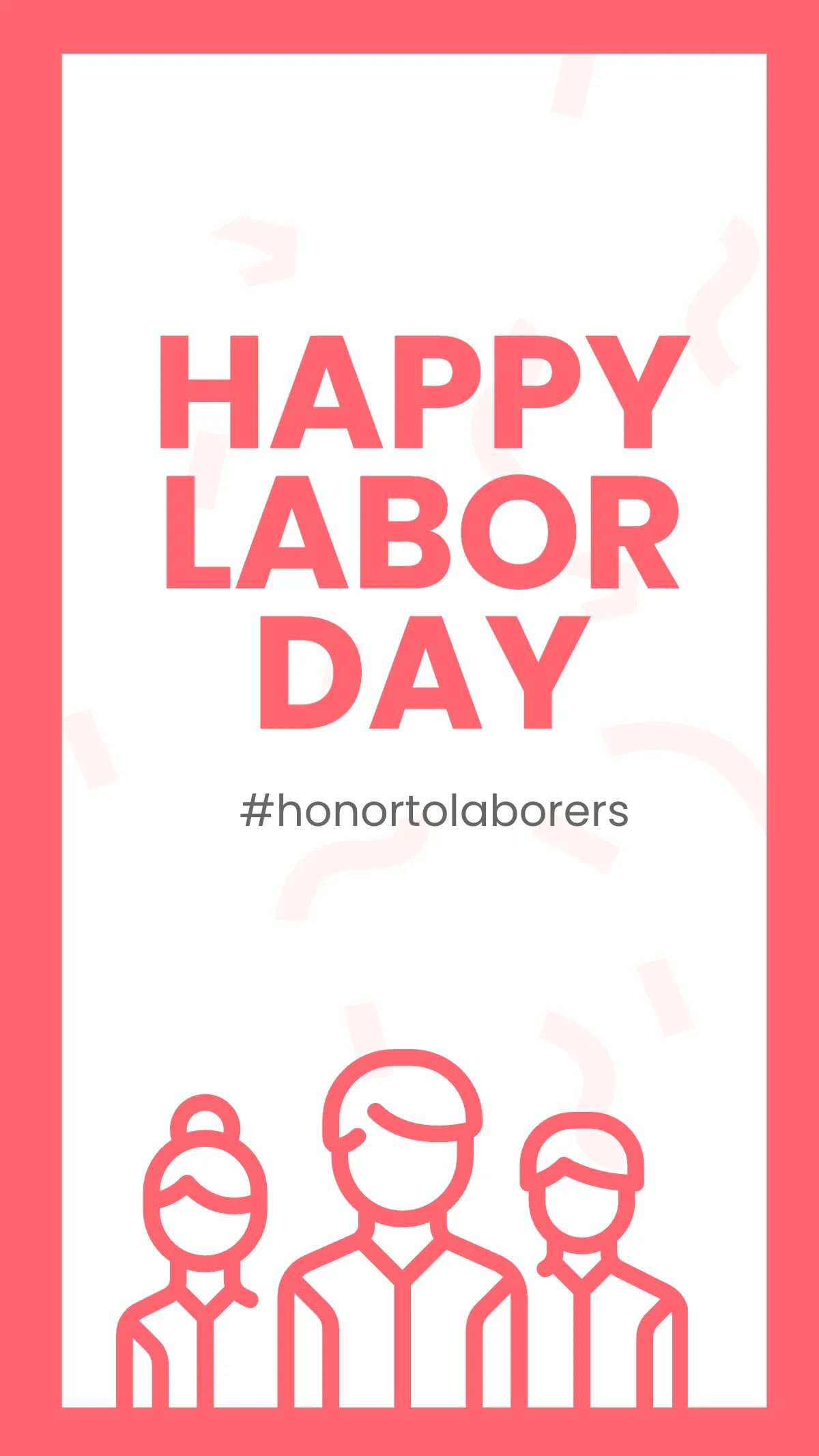 Free Happy Labor Day Instagram Story Template to Edit Online