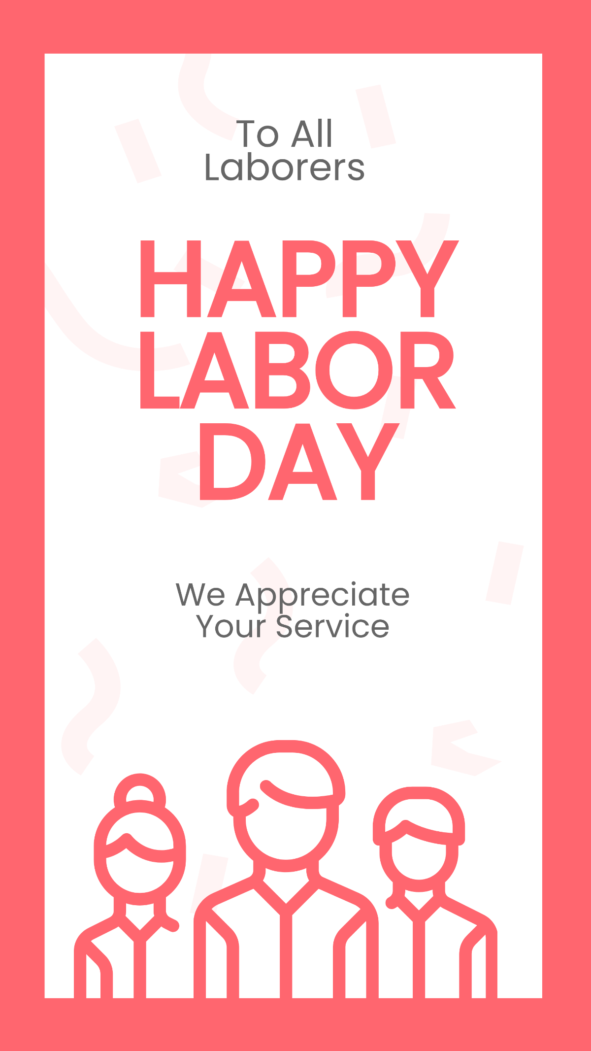 Free Happy Labor Day Whatsapp Post Template
