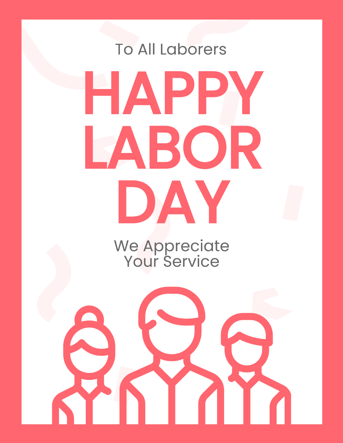 Free Happy Labor Day Flyer Template