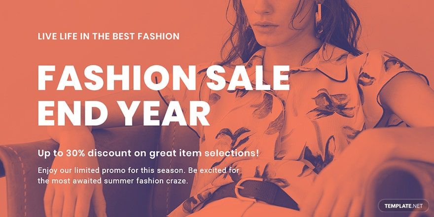 Minimalistic Fashion Sale Blog Post Template