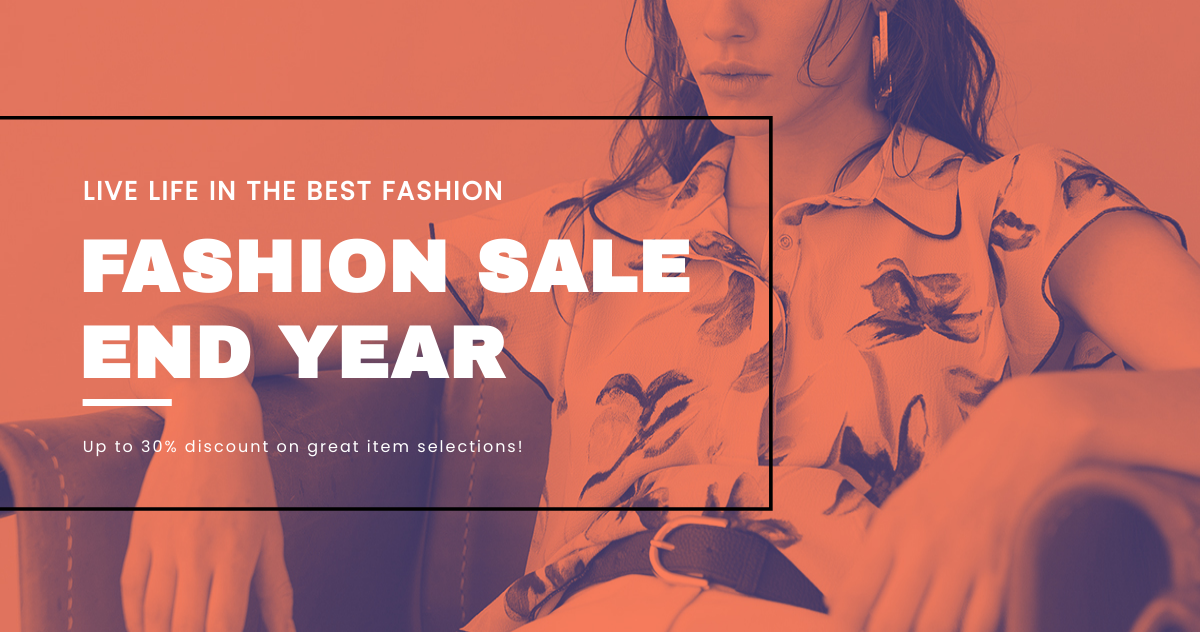 Free Minimalistic Fashion Sale Blog Post Template
