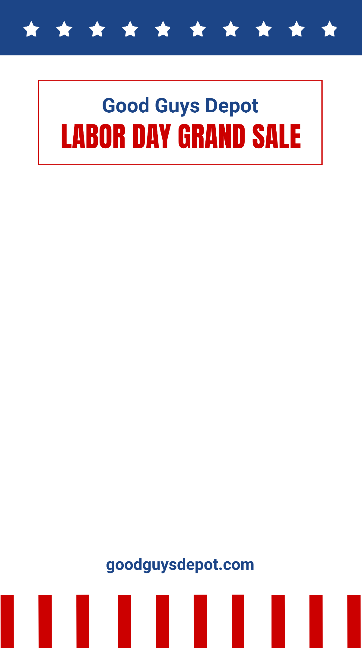 Labor Day Sale Snapchat Geofilter Template