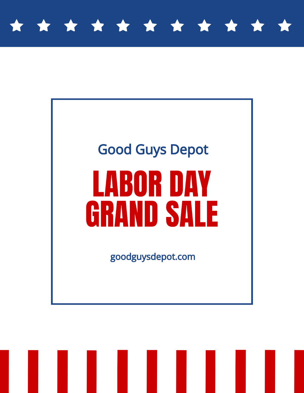 Labor Day Sale Flyer Template