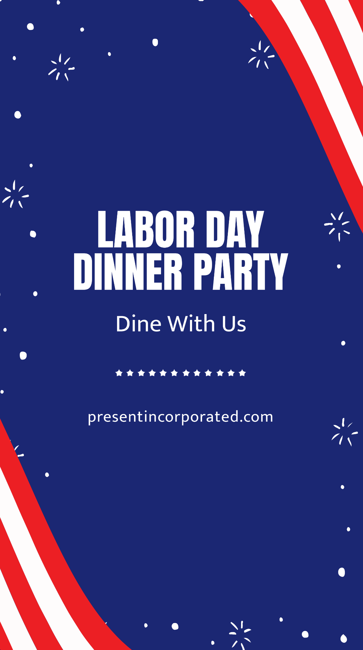 Labor Day Party Whatsapp Post Template